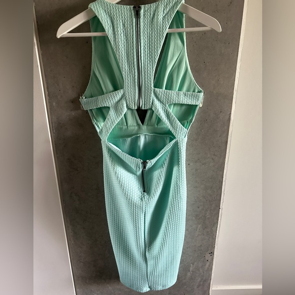 Aqua/seafoam Pepper Mayo Bodycon Dress - Picture 4 of 6